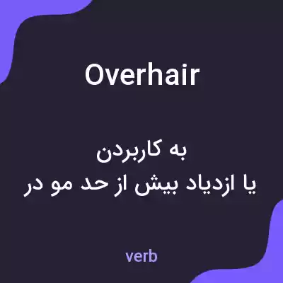 معنی overhair به فارسی معنی overhair به فارسی
