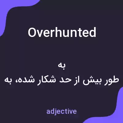 معنی overhunted به فارسی معنی overhunted به فارسی