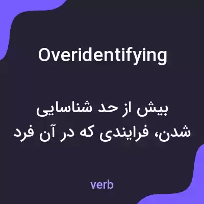 معنی overidentifying به فارسی معنی overidentifying به فارسی