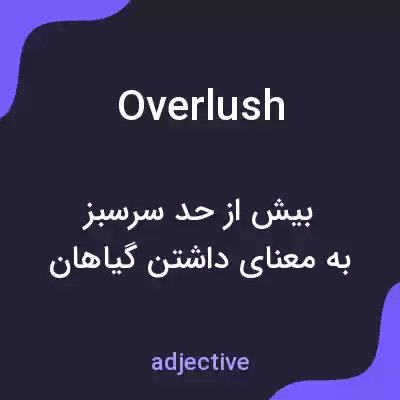 معنی overlush به فارسی معنی overlush به فارسی