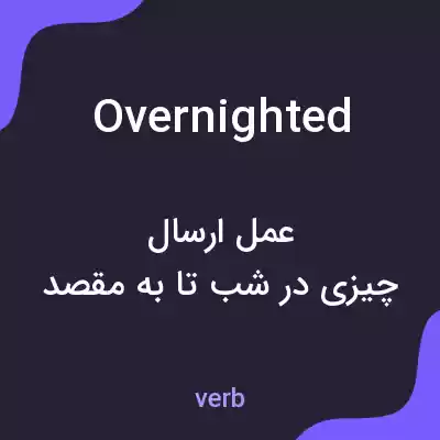 معنی overnighted به فارسی معنی overnighted به فارسی