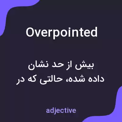 معنی overpointed به فارسی معنی overpointed به فارسی