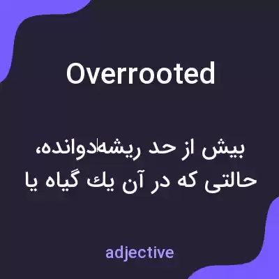 معنی overrooted به فارسی معنی overrooted به فارسی