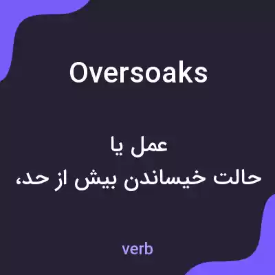 معنی oversoaks به فارسی معنی oversoaks به فارسی