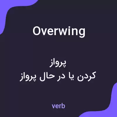 معنی overwing به فارسی معنی overwing به فارسی