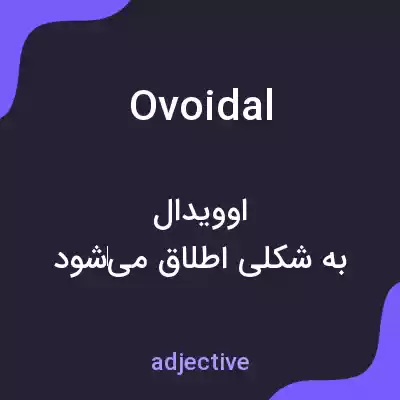 معنی ovoidal به فارسی معنی ovoidal به فارسی