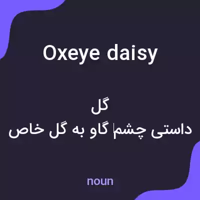 معنی oxeye daisy به فارسی معنی oxeye daisy به فارسی