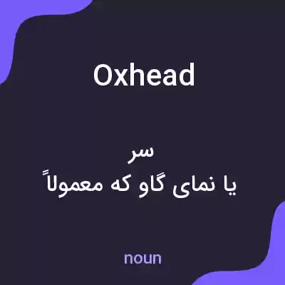 معنی oxhead به فارسی معنی oxhead به فارسی