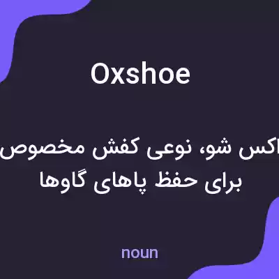 معنی oxshoe به فارسی معنی oxshoe به فارسی