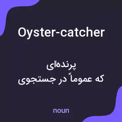معنی oyster-catcher به فارسی معنی oyster-catcher به فارسی
