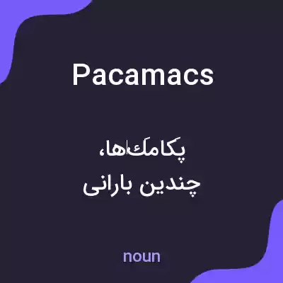 معنی pacamacs به فارسی معنی pacamacs به فارسی