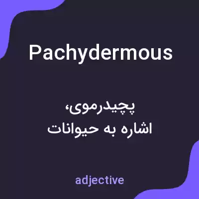 معنی pachydermous به فارسی معنی pachydermous به فارسی