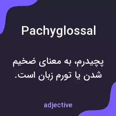 معنی pachyglossal به فارسی معنی pachyglossal به فارسی