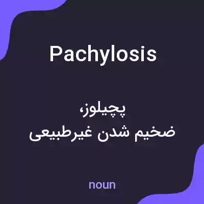 معنی pachylosis به فارسی معنی pachylosis به فارسی