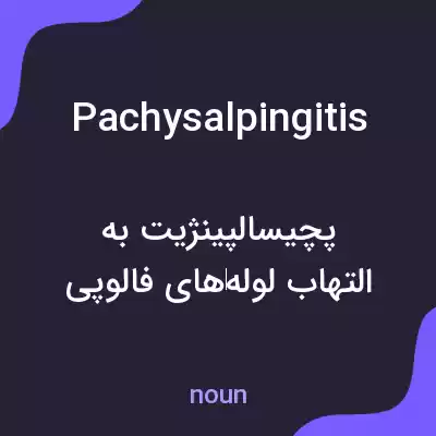 معنی pachysalpingitis به فارسی معنی pachysalpingitis به فارسی