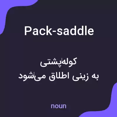 معنی pack-saddle به فارسی معنی pack-saddle به فارسی