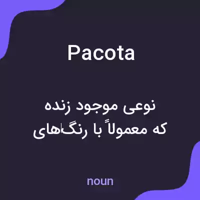 معنی pacota به فارسی معنی pacota به فارسی