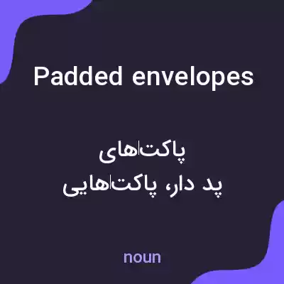 معنی padded envelopes به فارسی معنی padded envelopes به فارسی