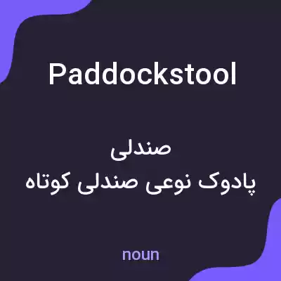 معنی paddockstool به فارسی معنی paddockstool به فارسی