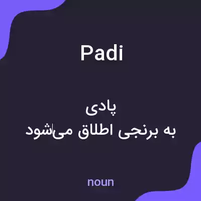 معنی padi به فارسی معنی padi به فارسی