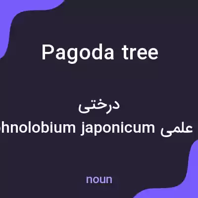 معنی pagoda tree به فارسی معنی pagoda tree به فارسی