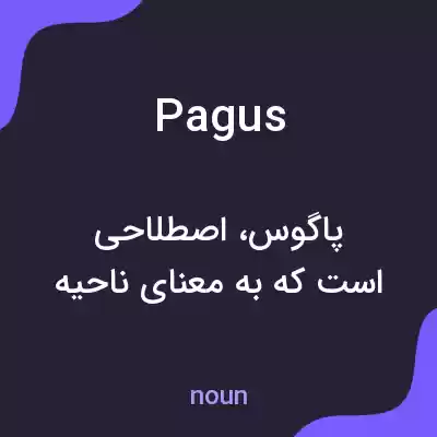 معنی pagus به فارسی معنی pagus به فارسی