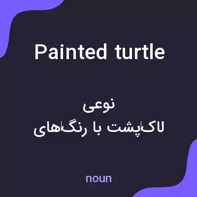 معنی painted turtle به فارسی معنی painted turtle به فارسی