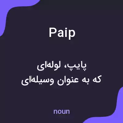 معنی paip به فارسی معنی paip به فارسی