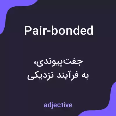 معنی pair-bonded به فارسی معنی pair-bonded به فارسی