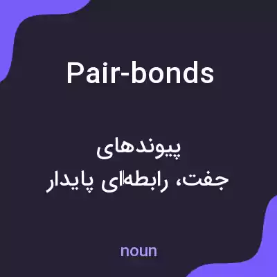 معنی pair-bonds به فارسی معنی pair-bonds به فارسی