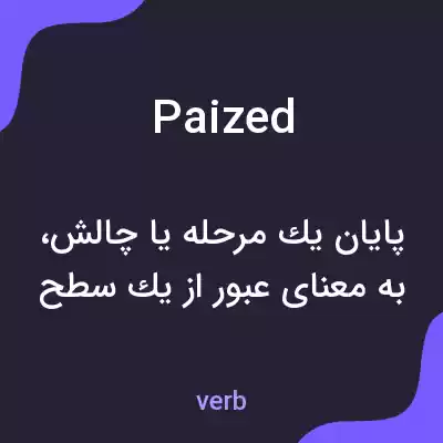 معنی paized به فارسی معنی paized به فارسی