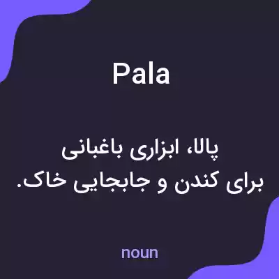معنی pala به فارسی معنی pala به فارسی