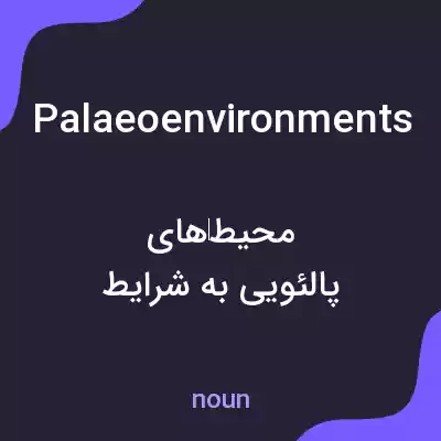 معنی palaeoenvironments به فارسی معنی palaeoenvironments به فارسی