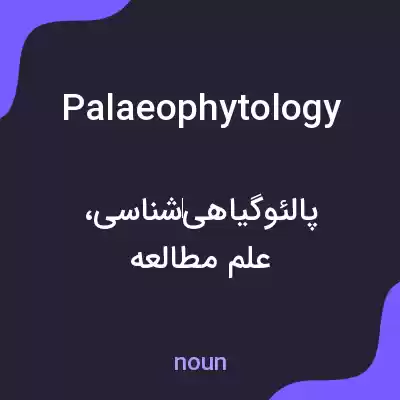 معنی palaeophytology به فارسی معنی palaeophytology به فارسی