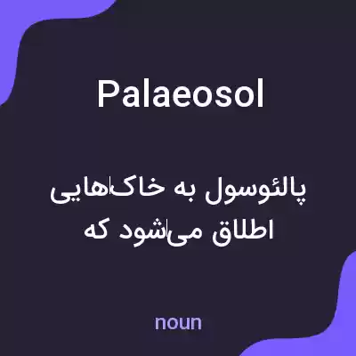 معنی palaeosol به فارسی معنی palaeosol به فارسی