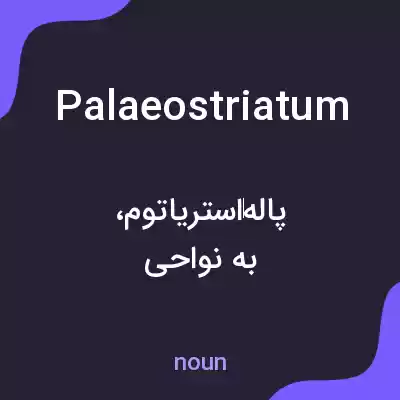 معنی palaeostriatum به فارسی معنی palaeostriatum به فارسی