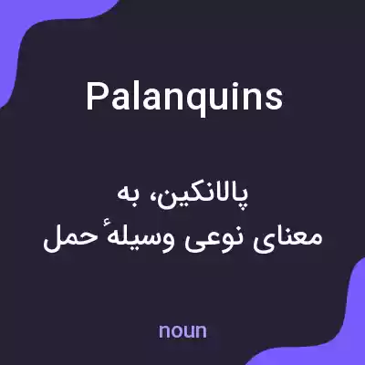 معنی palanquins به فارسی معنی palanquins به فارسی