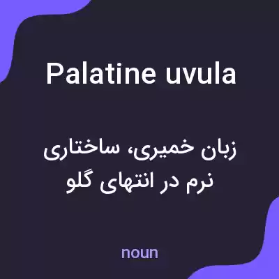 معنی palatine uvula به فارسی معنی palatine uvula به فارسی