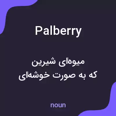 معنی palberry به فارسی معنی palberry به فارسی
