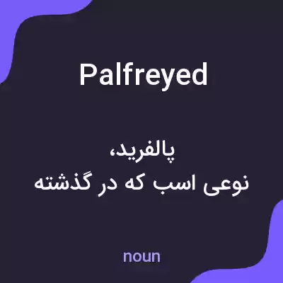 معنی palfreyed به فارسی معنی palfreyed به فارسی