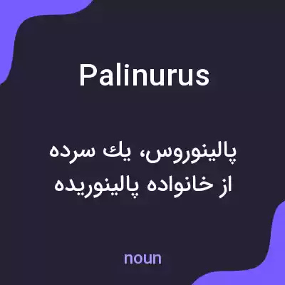 معنی palinurus به فارسی معنی palinurus به فارسی