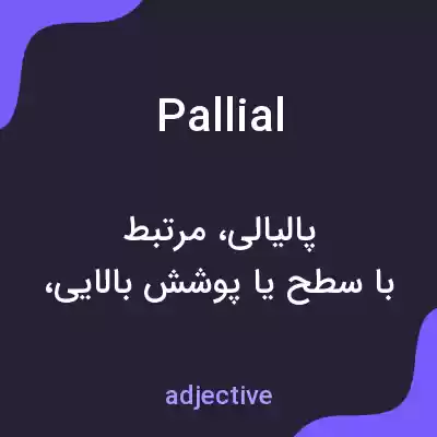 معنی pallial به فارسی معنی pallial به فارسی
