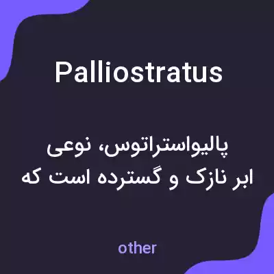 معنی palliostratus به فارسی معنی palliostratus به فارسی