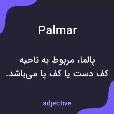 معنی palmar به فارسی معنی palmar به فارسی