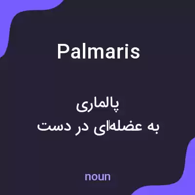 معنی palmaris به فارسی معنی palmaris به فارسی