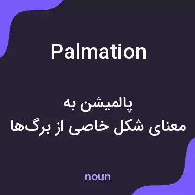 معنی palmation به فارسی معنی palmation به فارسی