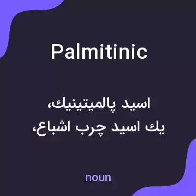 معنی palmitinic به فارسی معنی palmitinic به فارسی