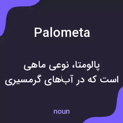 معنی palometa به فارسی معنی palometa به فارسی
