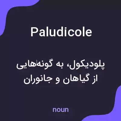 معنی paludicole به فارسی معنی paludicole به فارسی