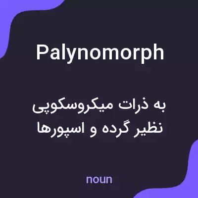 معنی palynomorph به فارسی معنی palynomorph به فارسی